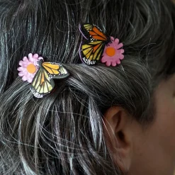 Erstwilder A Butterfly Named Flutter Hair Clips Set - 2 Piece^ Hair Clips & Claws