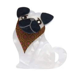 Erstwilder Adoring Polly Pug Mini Brooch^ Brooches