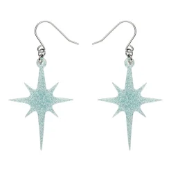 Erstwilder Atomic Star Glitter Drop Earring - Blue^ Essential Earrings
