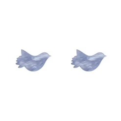 Erstwilder Bird Ripple Resin Stud Earrings - Blue^ Essential Earrings