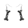 Erstwilder Bones Chunky Glitter Resin Drop Earrings - White^ Essential Earrings