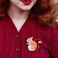 Erstwilder Bright-Eyed And Bushy Tailed Brooch^ Brooches
