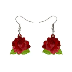 Erstwilder Budding Romance Rose Drop Earrings^ Earrings