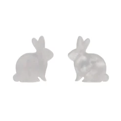 Erstwilder Bunny Ripple Resin Stud Earrings - White^ Essential Earrings