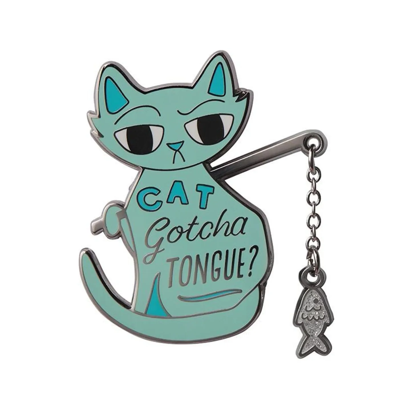 Erstwilder Cat Got Your Tongue Enamel Pin^ Enamel Pins