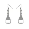 Erstwilder Champagne Glitter Drop Earrings - Silver^ Essential Earrings