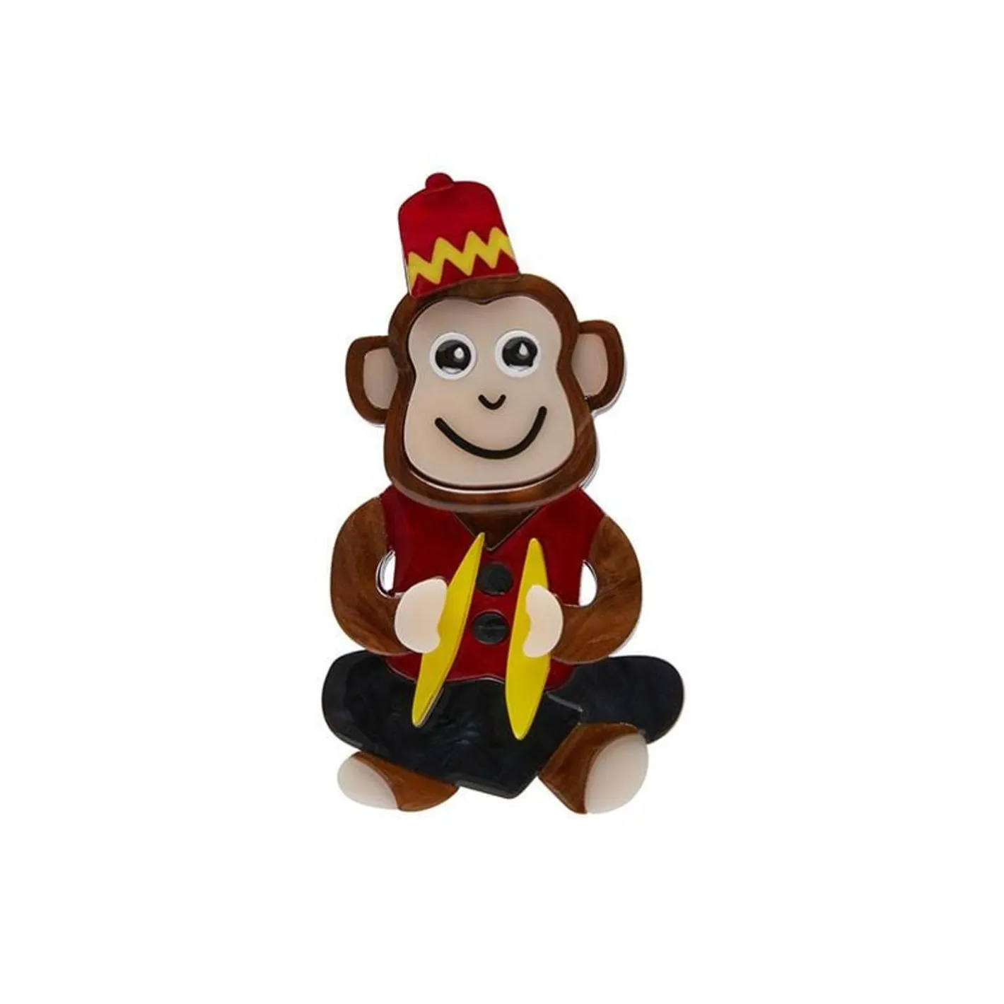 Erstwilder Charley Chimp Mini Brooch^ Brooches