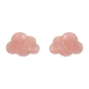 Erstwilder Cloud Solid Glitter Resin Stud Earrings - Pink^ Essential Earrings