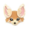 Erstwilder Finnicky Fennec Fox Brooch^ Brooches