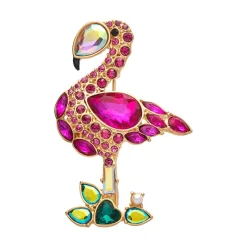 Erstwilder Flamboyant Flamingo Funk Stone Set Crystal Brooch^ Brooches