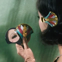 Erstwilder Gift Of The Nile Papyrus Mirror Compact^ Mirror Compacts