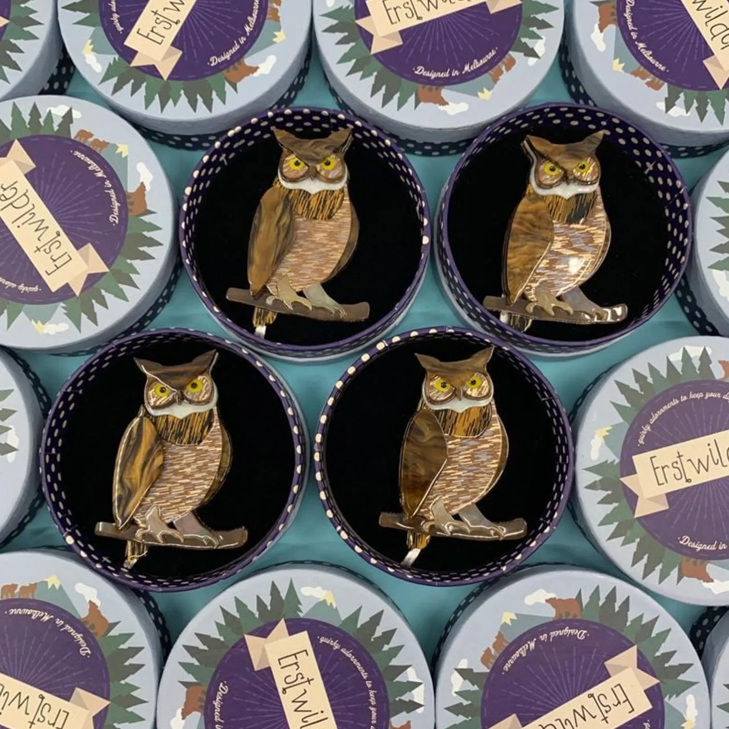 Erstwilder Gillian The Giving Owl Brooch^ Brooches