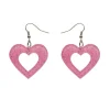 Erstwilder Heart Glitter Resin Drop Earrings - Pink^ Essential Earrings