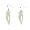 Erstwilder Kookaburra Ripple Glitter Resin Drop Earrings - Cream^ Essential Earrings