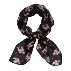 Erstwilder Madame Caniche Head Scarf - Black^ Scarves