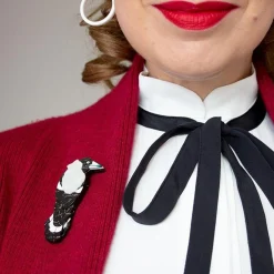 Erstwilder Marjorie Magpie Brooch^ Brooches