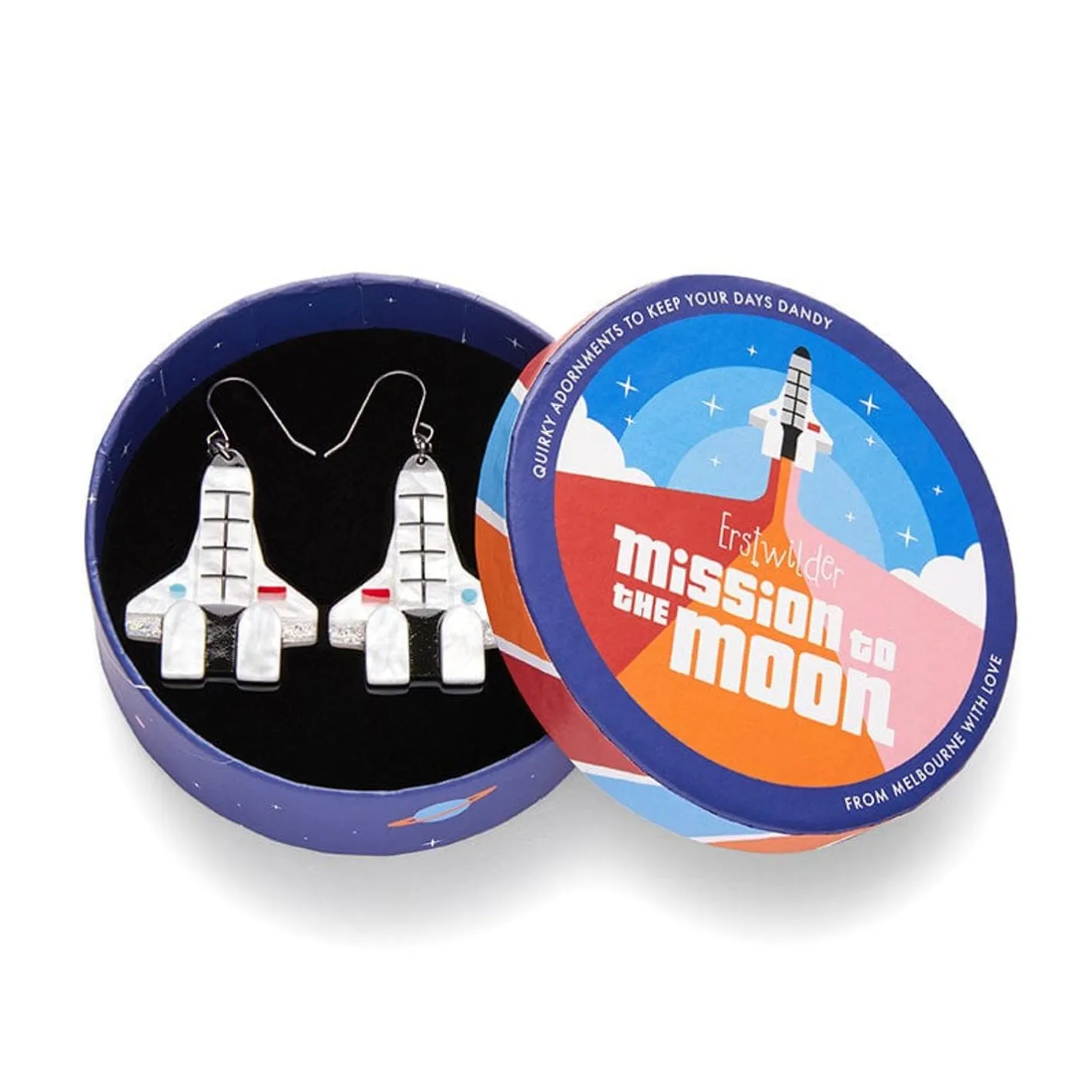 Erstwilder Mission To The Moon Drop Earrings^ Earrings