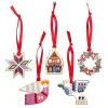 Erstwilder Modern Holiday Enamel Tree Ornament Pack - 5 Piece^ Tree Ornaments