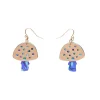 Erstwilder Mushroom Textured Resin Drop Earrings - Blue^ Essential Earrings