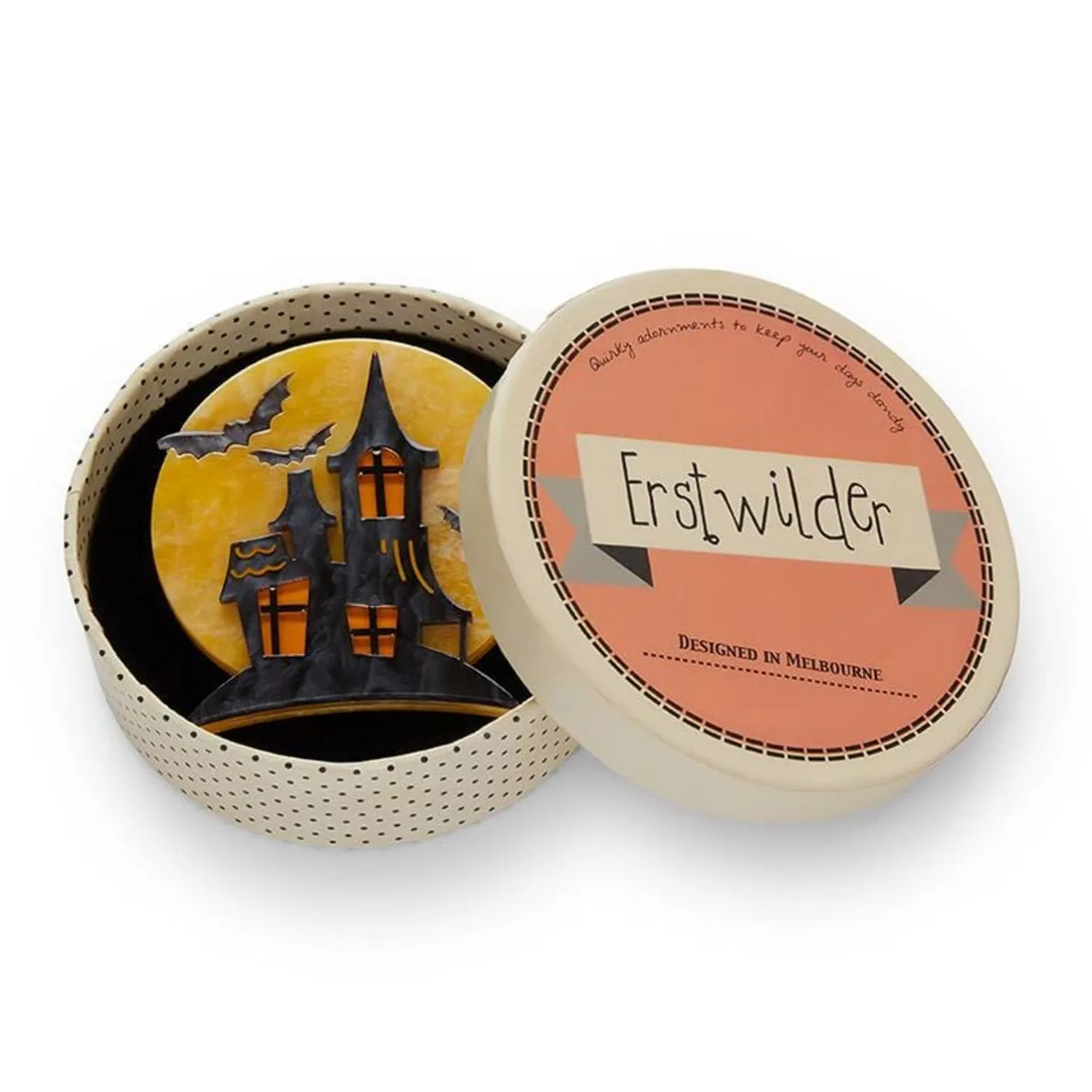 Erstwilder On Haunted Hill Brooch^ Brooches