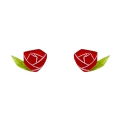 Erstwilder Painted Rose Earrings^ Earrings