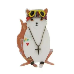 Erstwilder Paradise City Cat Brooch^ Brooches