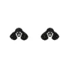 Erstwilder Poodle Glitter Stud Earrings - Black^ Essential Earrings