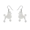 Erstwilder Poodle Ripple Hook Drop Earrings - White^ Essential Earrings
