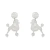 Erstwilder Poodle Ripple Post Drop Earrings - White^ Essential Earrings