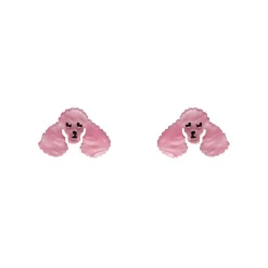 Erstwilder Poodle Ripple Stud Earrings - Pink^ Essential Earrings