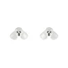Erstwilder Poodle Ripple Stud Earrings - White^ Essential Earrings