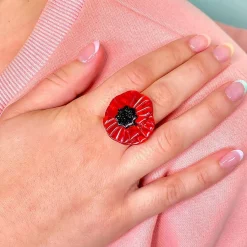 Erstwilder Poppy Field Statement Ring^ Rings