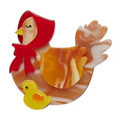 Erstwilder Proud Mother Hen Brooch^ Brooches