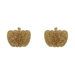 Erstwilder Pumpkin Glitter Resin Stud Earrings - Gold^ Essential Earrings