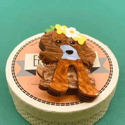 Erstwilder Puppy Love Brooch^ Brooches