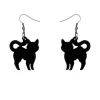 Erstwilder Pussy Cat Solid Resin Drop Earrings - Black^ Essential Earrings