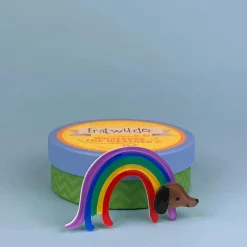 Erstwilder Rainbow Ruff Brooch^ Brooches