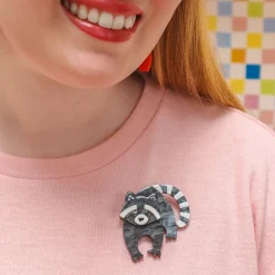 Erstwilder Randy Raccoon Brooch^ Brooches