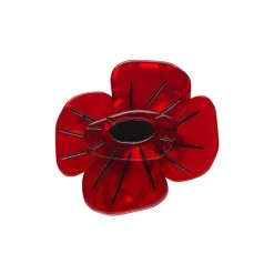 Erstwilder Remembrance Poppy Mini Brooch^ Brooches