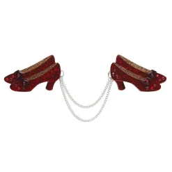 Erstwilder Ruby Slippers Double Brooch^ Brooches