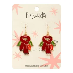 Erstwilder Scarf Souvenir Enamel Drop Earrings^ Enamel Earrings