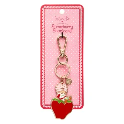 Erstwilder Sitting On A Strawberry Enamel Key Ring^ Enamel Key Rings
