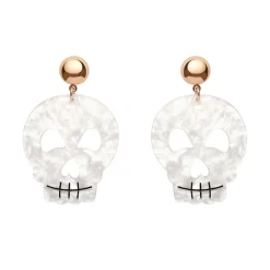 Erstwilder Skull Ripple Statement Earrings - White^ Essential Earrings