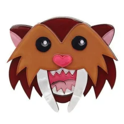 Erstwilder Smilodon Smiles Sabre Tooth Tiger Brooch^ Brooches