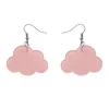 Erstwilder Solid Cloud Glitter Resin Drop Earrings - Pink^ Essential Earrings