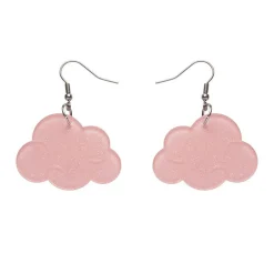 Erstwilder Solid Cloud Glitter Resin Drop Earrings - Pink^ Essential Earrings