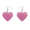 Erstwilder Solid Heart Glitter Resin Drop Earrings - Pink^ Essential Earrings