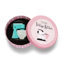 Erstwilder Spin Me Right Round Brooch - Teal^ Brooches