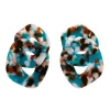 Erstwilder Statement Tort Chunky Chain Earrings - Blue^ Essential Earrings