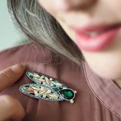 Erstwilder Summer Songstress Stone Set Crystal Brooch^ Brooches